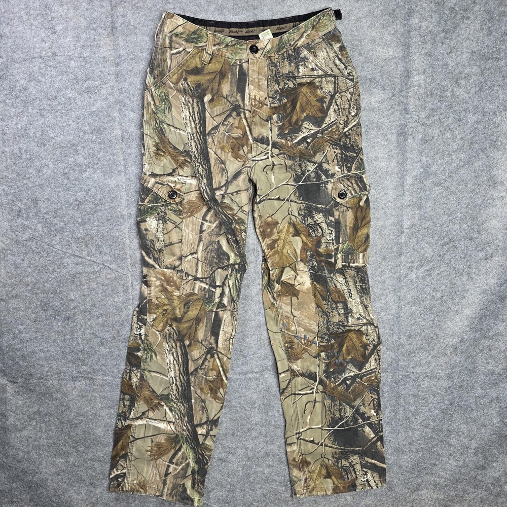 Liberty Cargo Pants Mens Small Reg Camo Camouflage Hunting Field Waist 28 Read